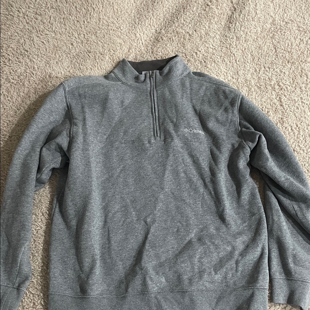 Columbia Men's Gray Half-Zip Sweatshirt Pullover